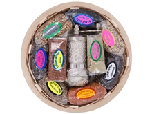 Small Basket Spice Set With Grinder